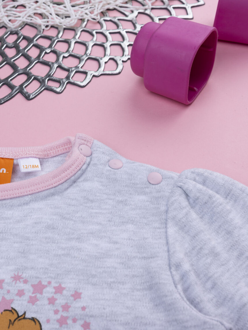 βρεφική πιτζάμα γκρι paw patrol για κορίτσι - Prénatal