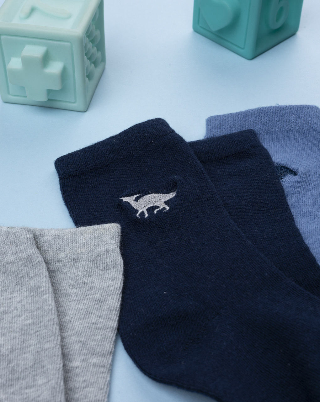 παιδικά καλτσάκια πακέτο x4 με δεινόσαυρους για αγόρι - Prénatal