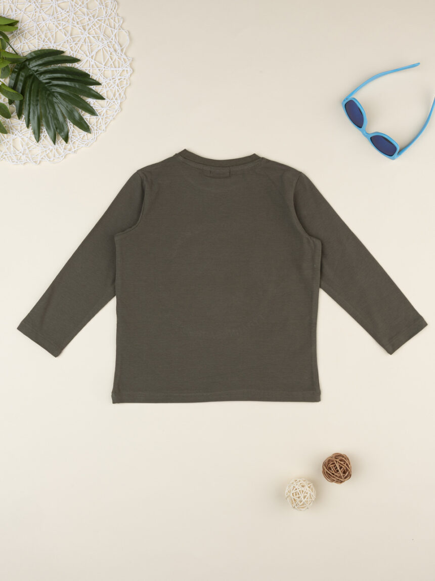 παιδική μπλούζα χακί jurassic world για αγόρι - Prénatal