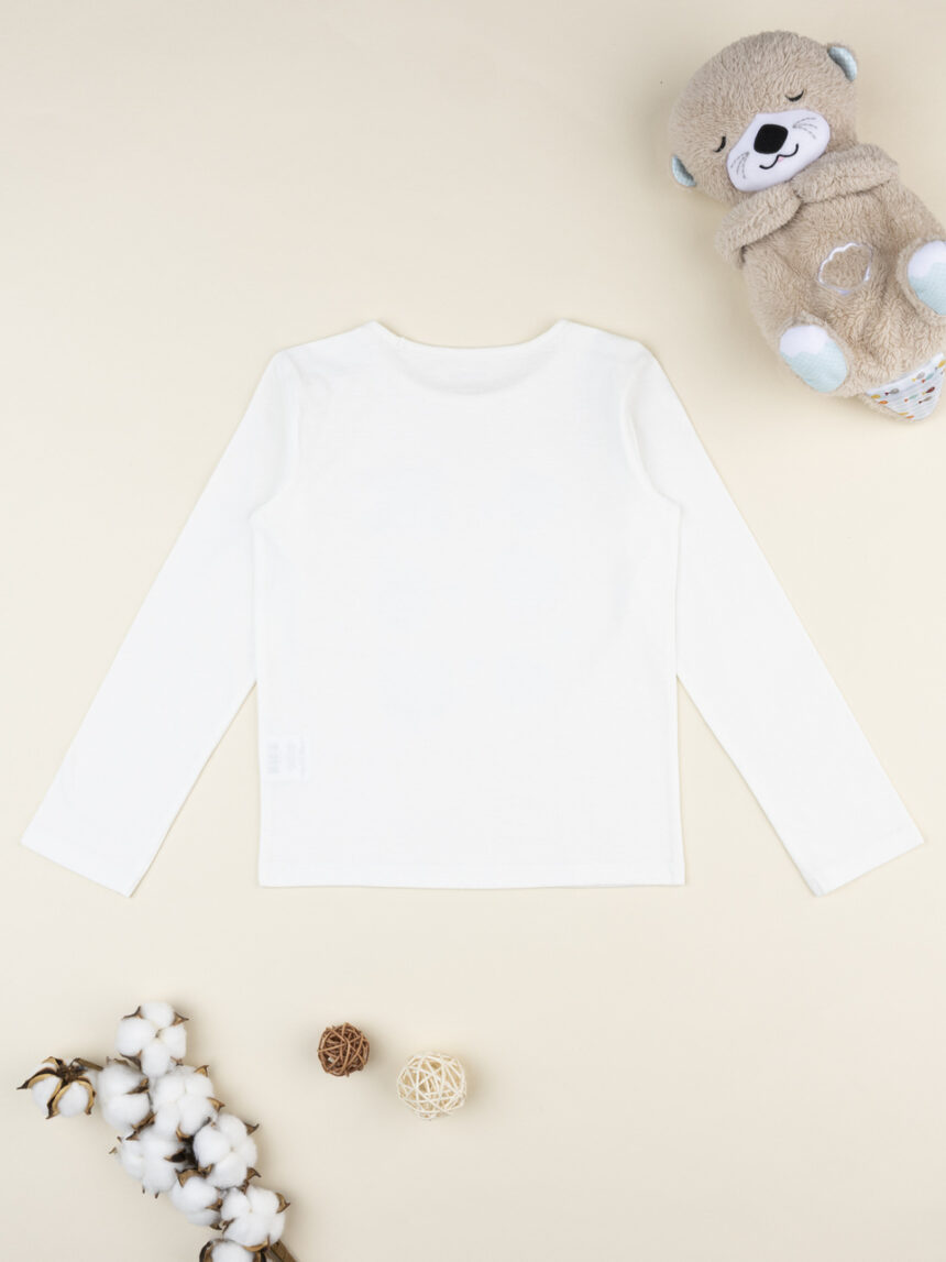 παιδική μπλούζα λευκή με αρκουδάκια για κορίτσι - Prénatal