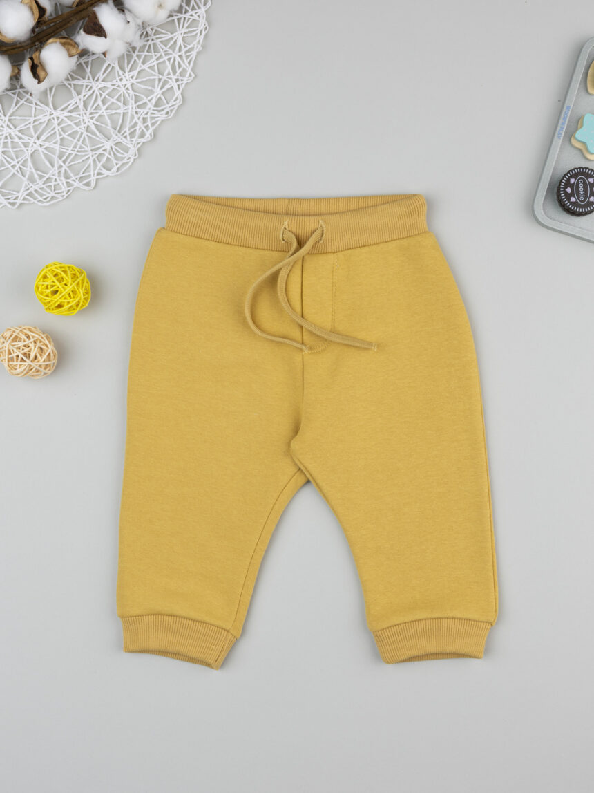 βρεφικό παντελόνι φόρμας κίτρινο για αγόρι - Prénatal
