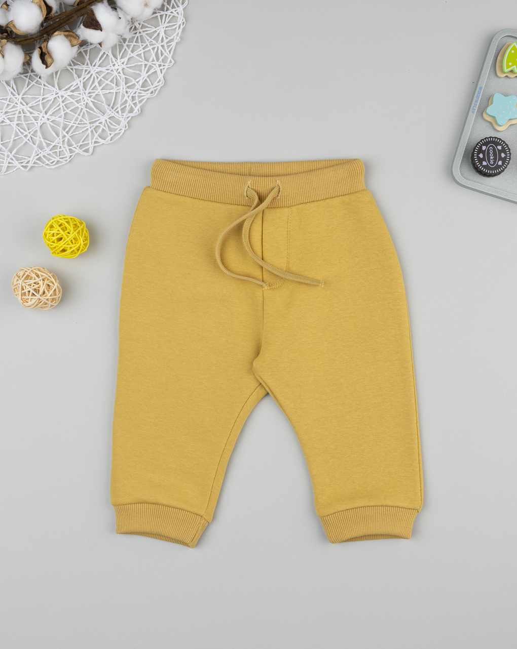 βρεφικό παντελόνι φόρμας κίτρινο για αγόρι