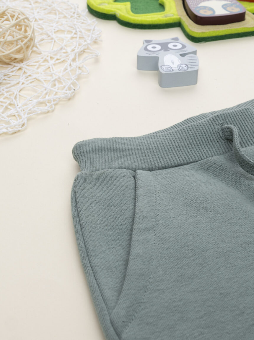 παιδικό παντελόνι φούτερ λαδί dinos για αγόρι - Prénatal