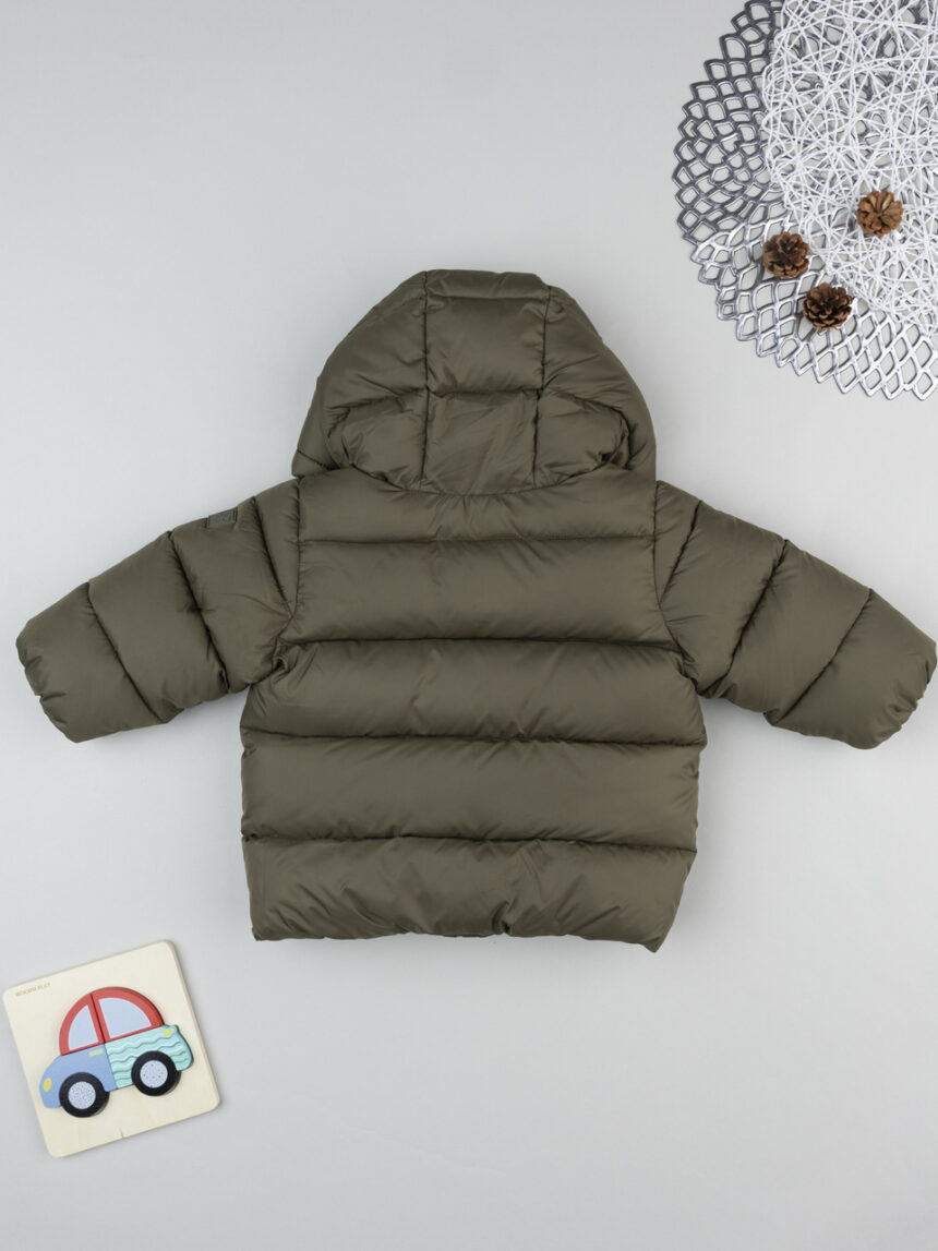βρεφικό μπουφάν puffer χακί για αγόρι - Prénatal