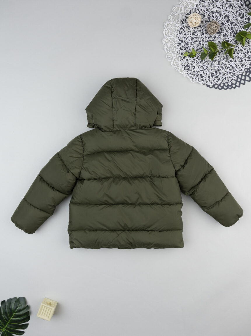 παιδικό μπουφάν puffer χακί για αγόρι - Prénatal
