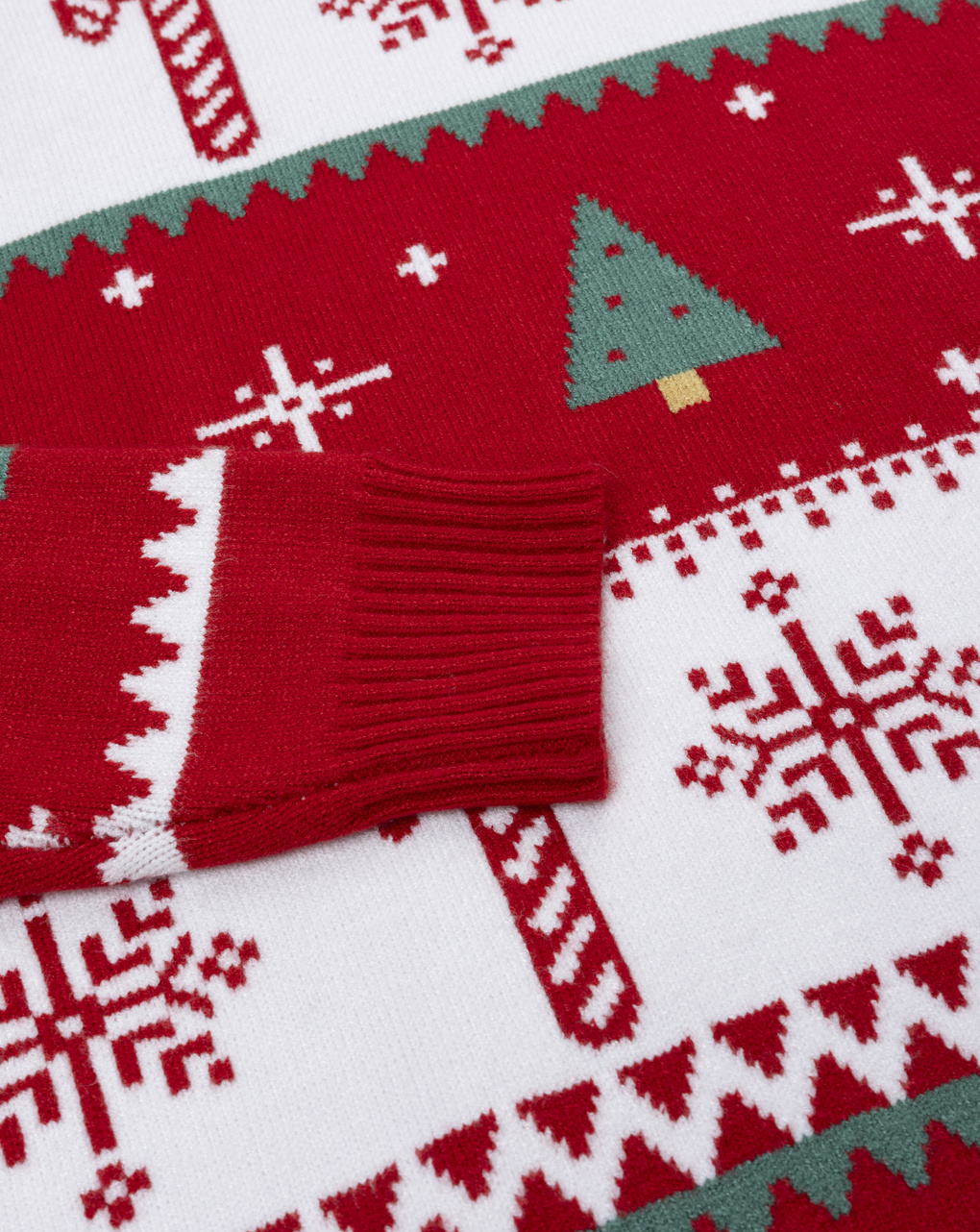 χριστουγεννιάτικο πουλόβερ κόκκινο/λευκό candy cane για τον μπαμπά - Prénatal