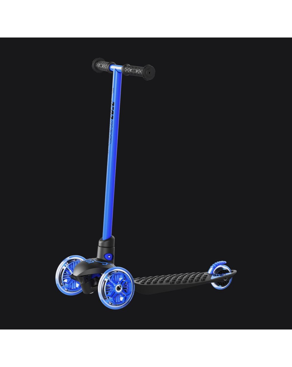 Yvolution πατίνι με 3 τροχούς neon glider led μπλε 53.100964 - Yvolution