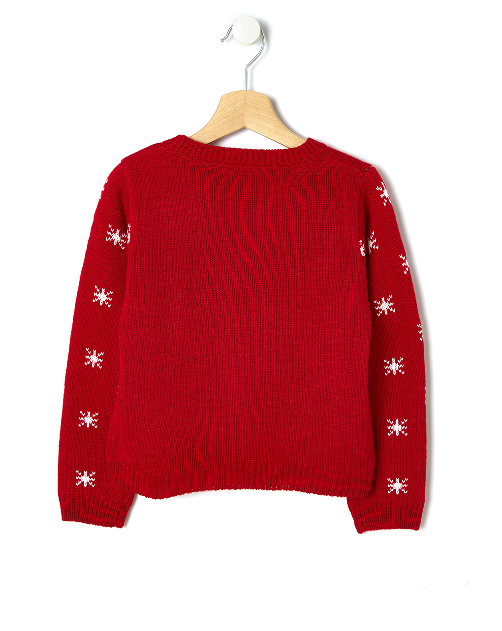 παιδικό χριστουγεννιάτικο πουλόβερ κόκκινο με τάρανδο για κορίτσι - Prénatal