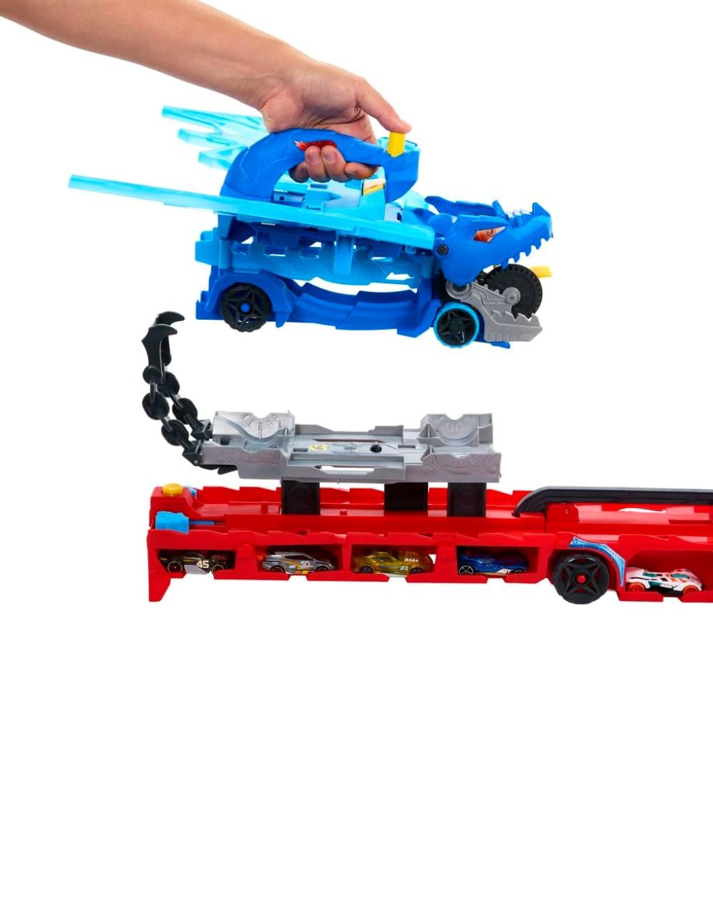 Hot wheels απόλυτη νταλίκα με διπλό δράκο jbm72 - Hot wheels