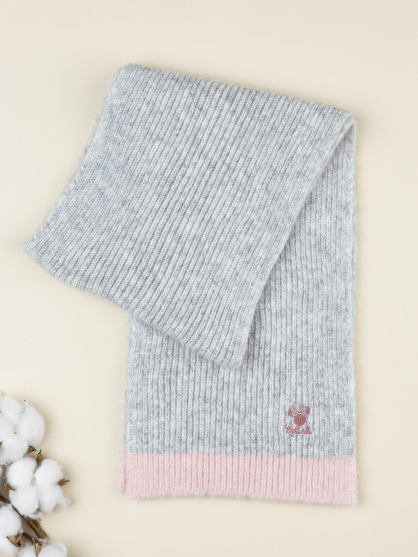 παιδικό κασκόλ γκρι minnie για κορίτσι - Prénatal