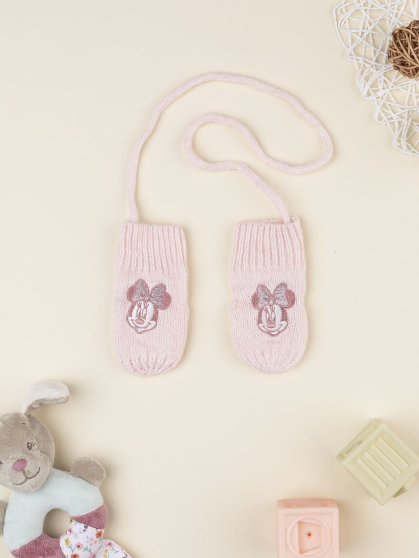 βρεφικά γαντάκια χουφτίτσες ροζ minnie για κορίτσι - Prénatal