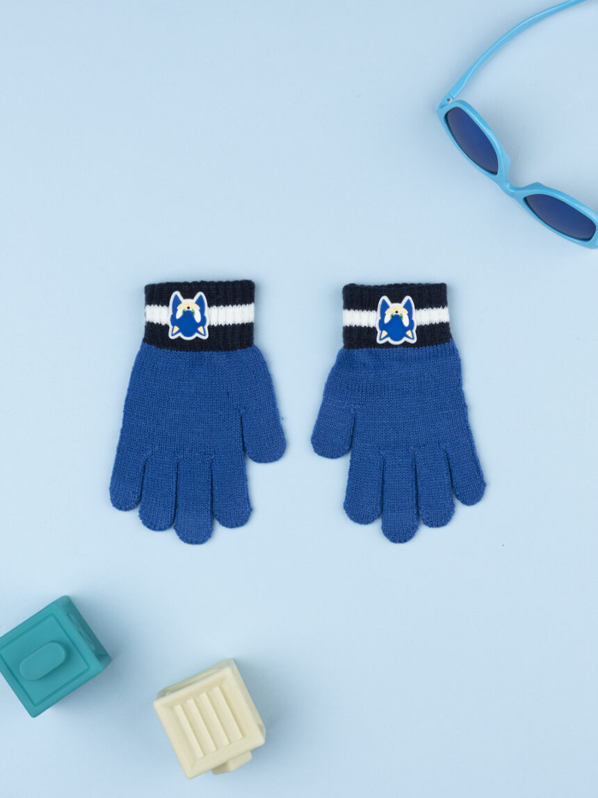 παιδικά γάντια μπλε sonic για αγόρι - Prénatal