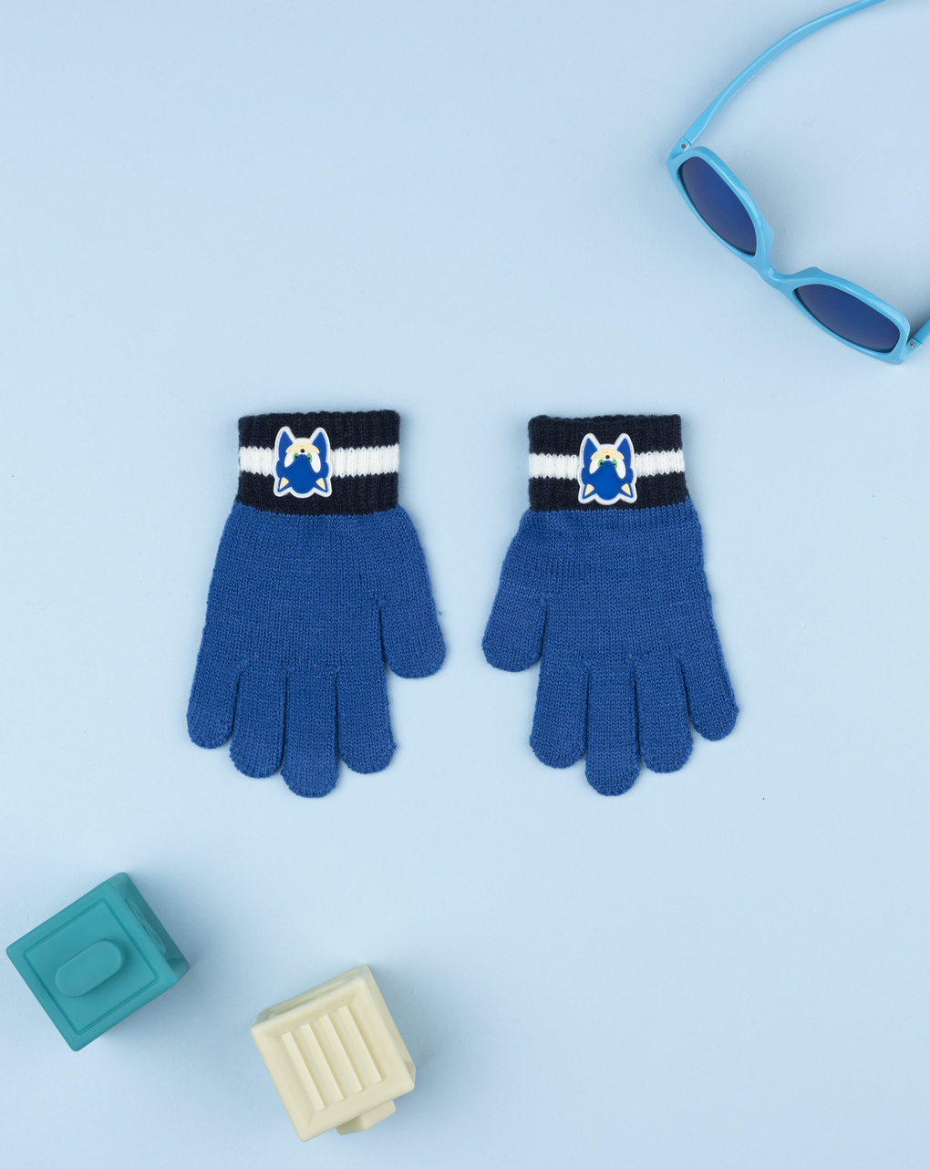 παιδικά γάντια μπλε sonic για αγόρι