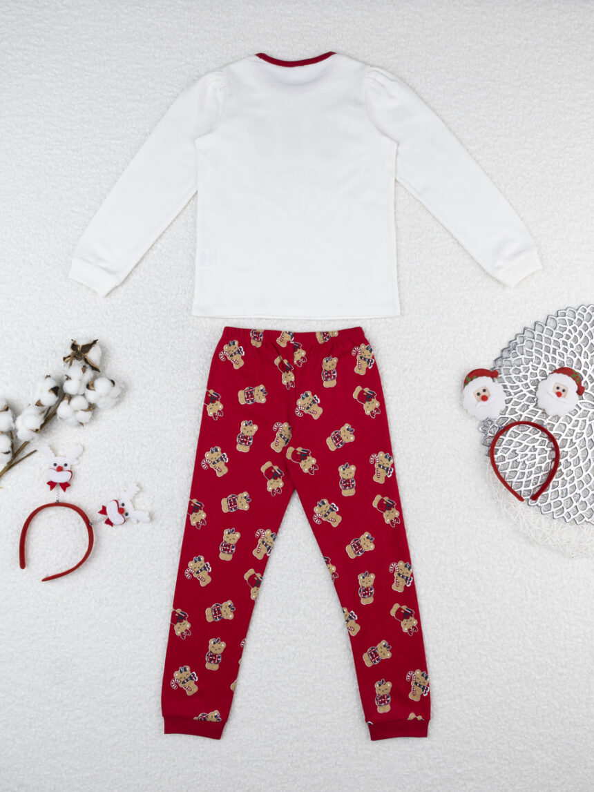 παιδική χριστουγεννιάτικη πιτζάμα teddies για κορίτσι - Prénatal