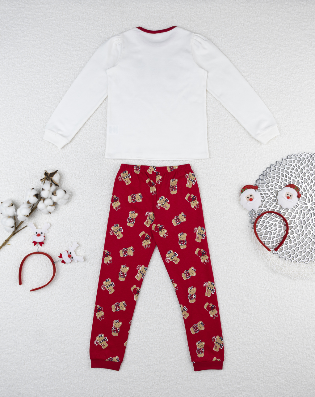 παιδική χριστουγεννιάτικη πιτζάμα teddies για κορίτσι - Prénatal
