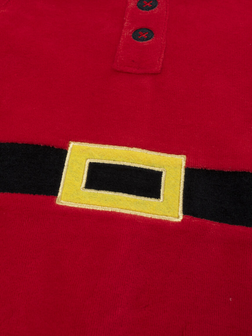 βρεφικό χριστουγεννιάτικο φορμάκι κόκκινο άγιος βασίλης για αγόρι - Prénatal