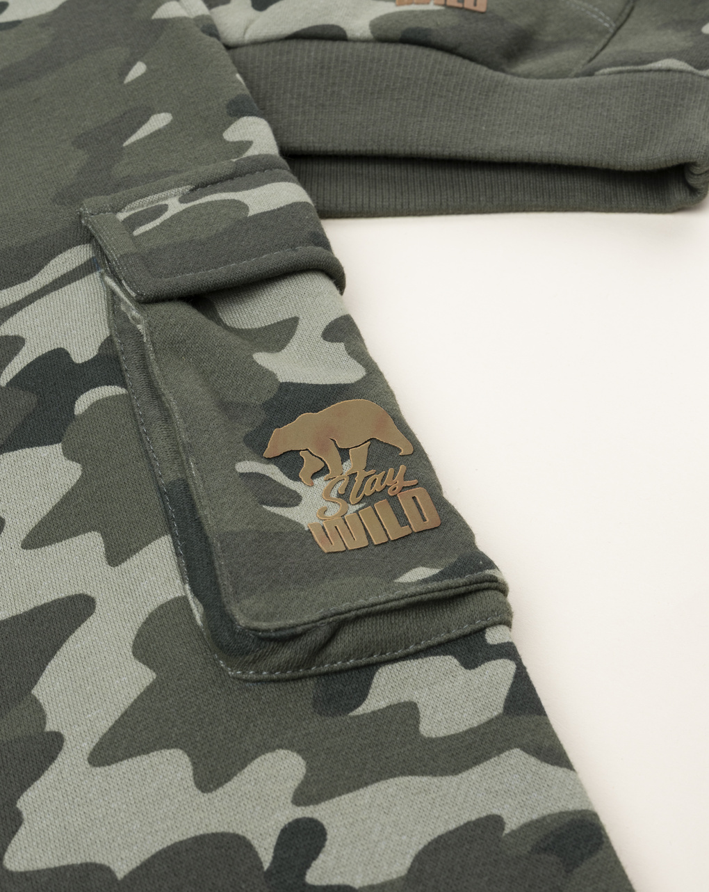 παιδικό σετ μπλούζα φούτερ και φόρμα stay wild για αγόρι - Prénatal
