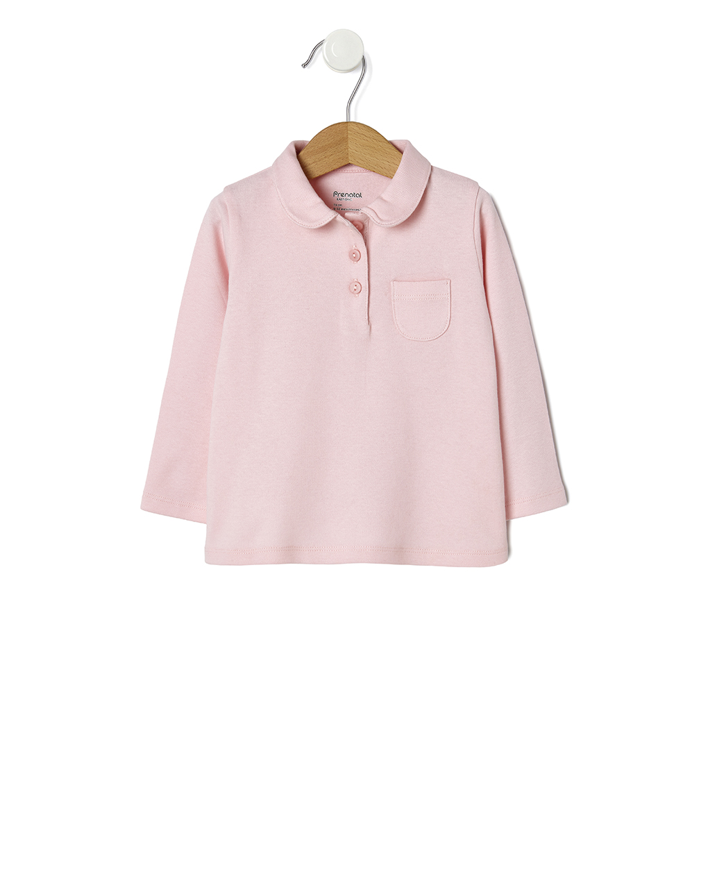 βρεφική μπλούζα πόλο ροζ για κορίτσι