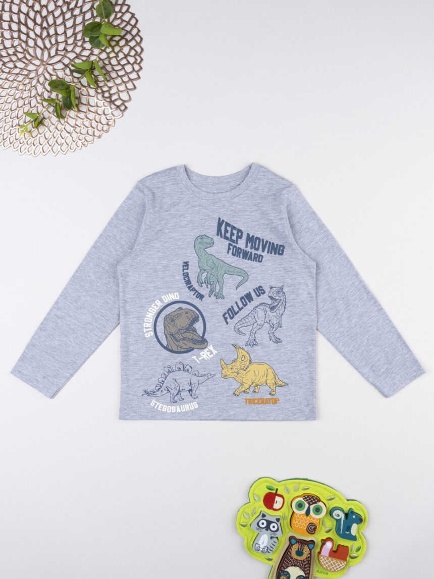 παιδική μπλούζα γκρι dinos για αγόρι - Prénatal