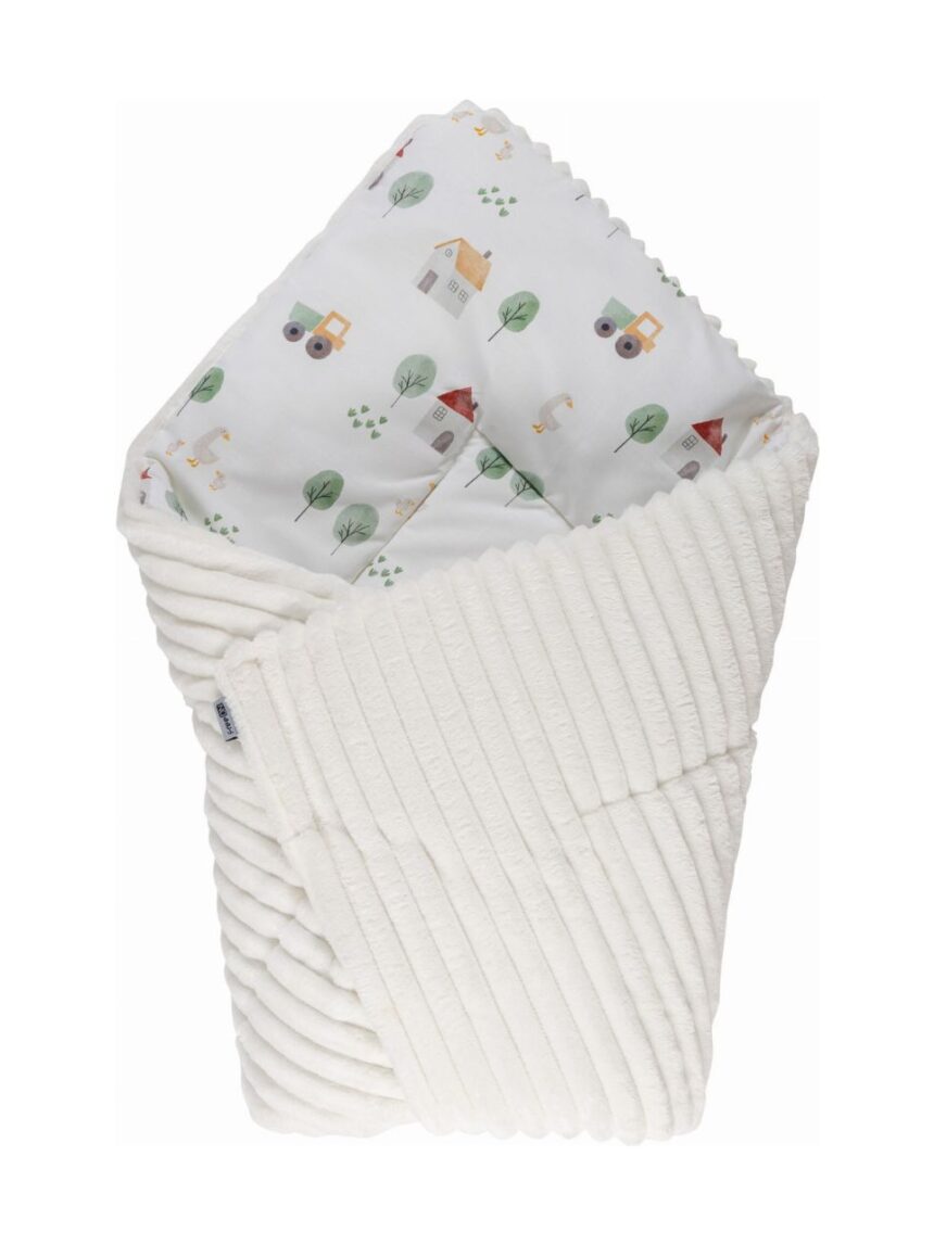 Bubaba κουβέρτα και κάλυμμα μεταφοράς farm white 84126 - BUBABA