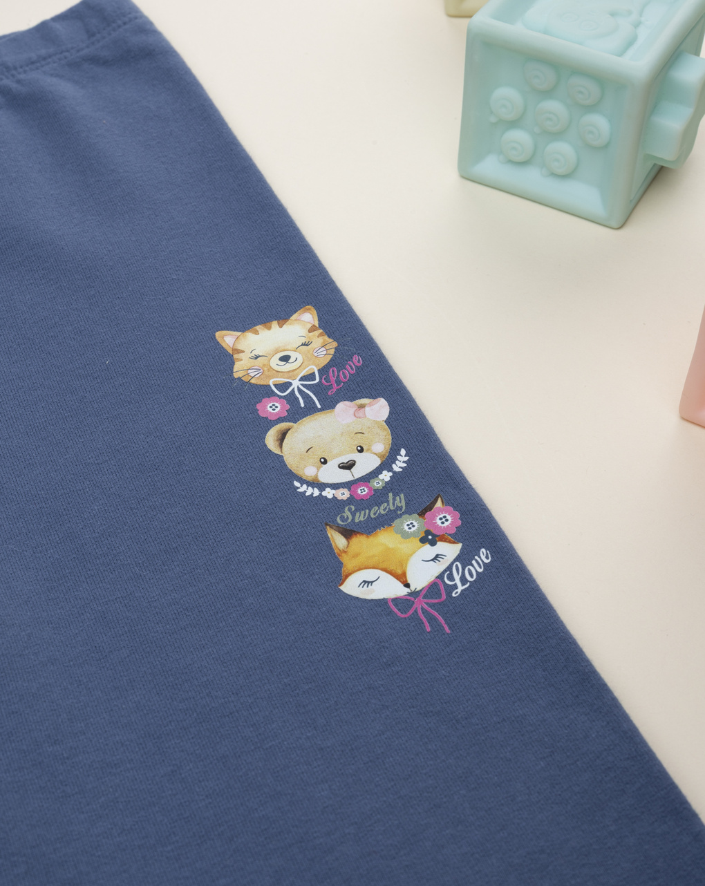 παιδικό κολάν μπλε με ζωάκια για κορίτσι - Prénatal