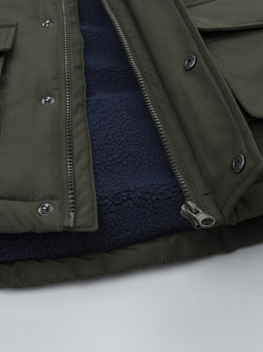 παιδικό μπουφάν χακί για αγόρι - Prénatal