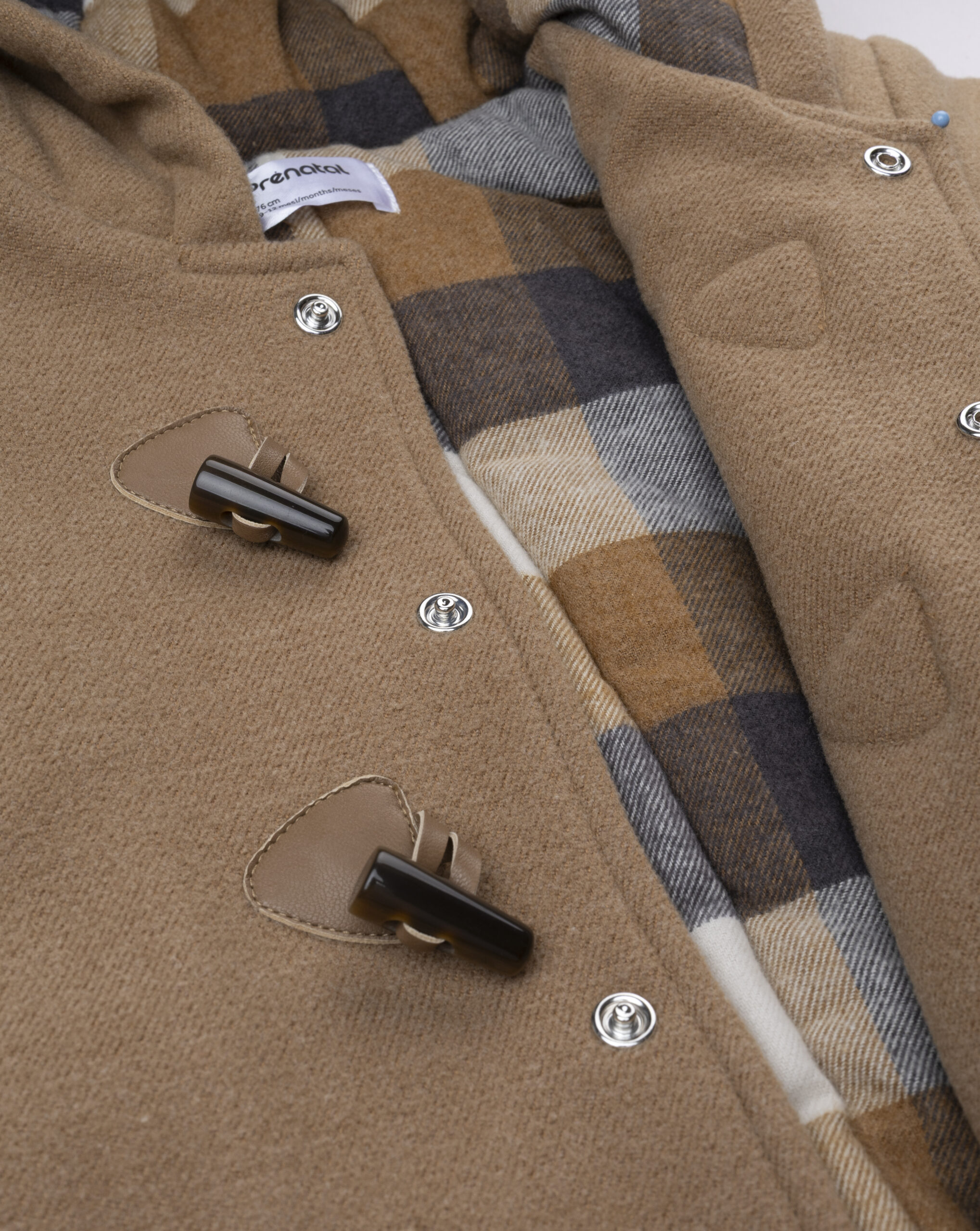 βρεφικό παλτό montgomery καφέ για αγόρι - Prénatal