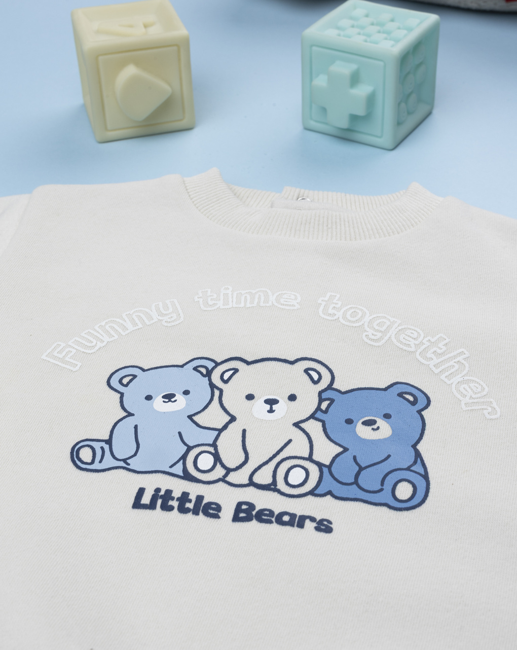 βρεφικό σετ μπλούζα φούτερ και φόρμα με αρκουδάκια για αγόρι - Prénatal