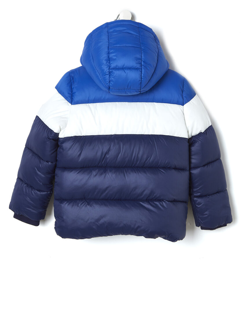 παιδικό μπουφάν puffer ριγέ μπλε για αγόρι - Prénatal