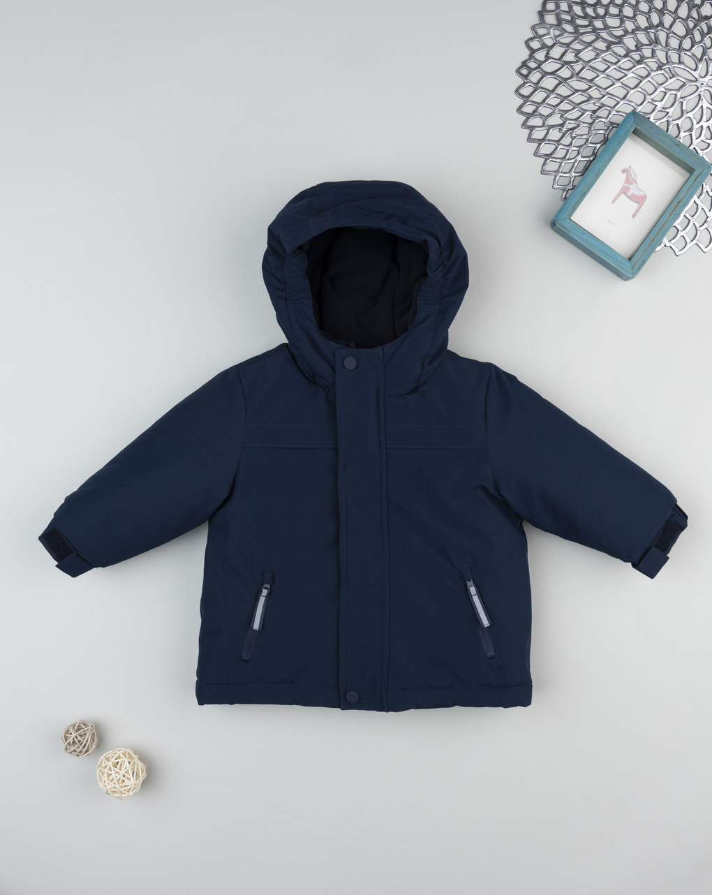 βρεφικό μπουφάν μπλε για αγόρι