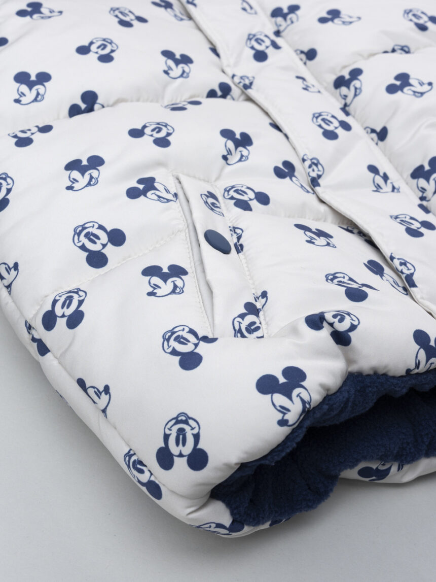 βρεφικό μπουφάν puffer λευκό mickey για αγόρι - Prénatal