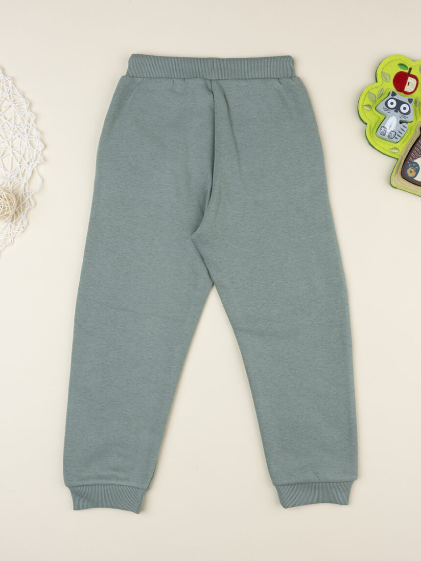 παιδικό παντελόνι φούτερ λαδί dinos για αγόρι - Prénatal