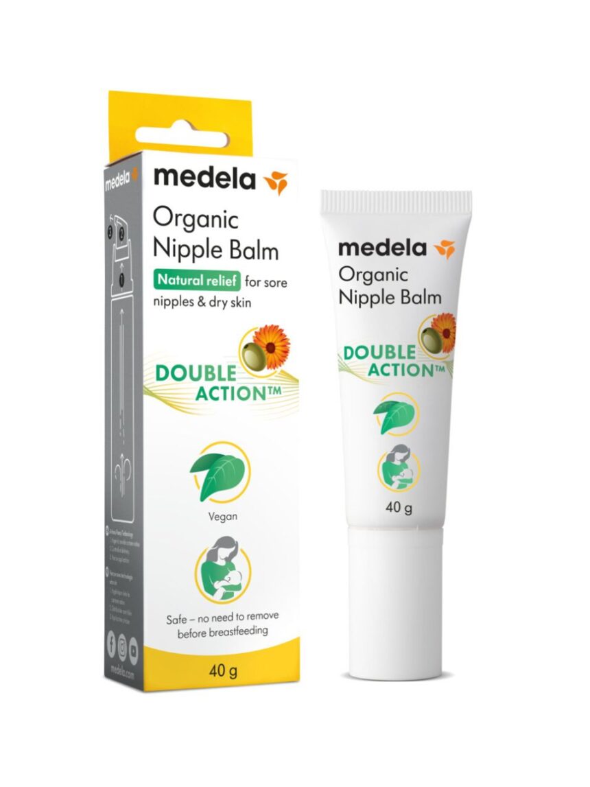 Medela σετ κρέμα βιολογική (βάλσαμο) θηλών 40gr και λάδι βιολογικό για μασάζ στήθους 50ml vegan - Medela