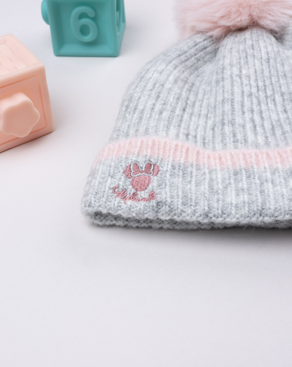 παιδικό σκουφάκι γκρι minnie για κορίτσι - Prénatal