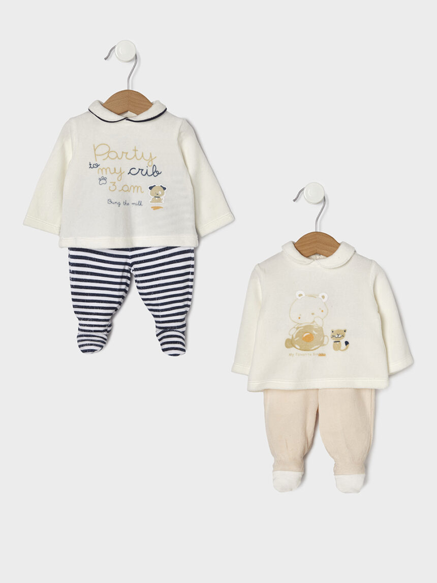 βρεφικά σετ σενίλ πακέτο x2 με ζωάκια unisex - Prénatal