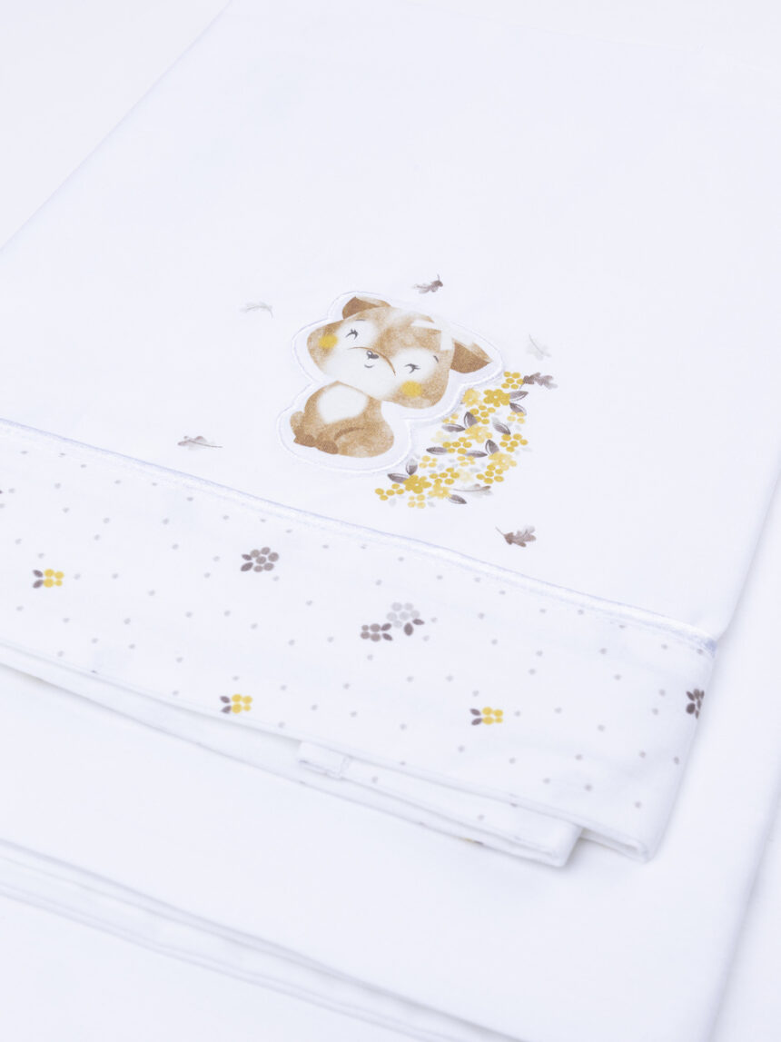 βρεφικό σετ για λίκνο/πορτ-μπεμπέ με αλεπού για κορίτσι - Prénatal