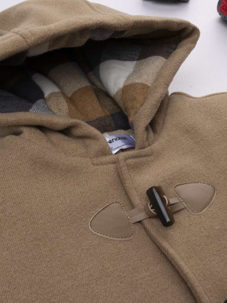 βρεφικό παλτό montgomery καφέ για αγόρι - Prénatal