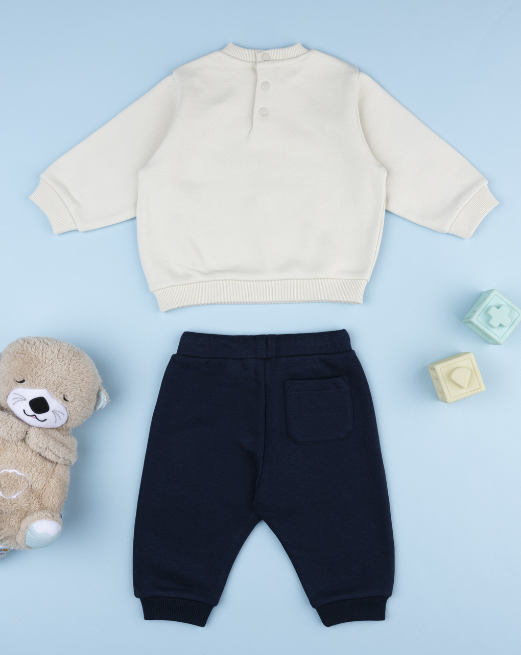 βρεφικό σετ μπλούζα φούτερ και φόρμα με αρκουδάκια για αγόρι - Prénatal