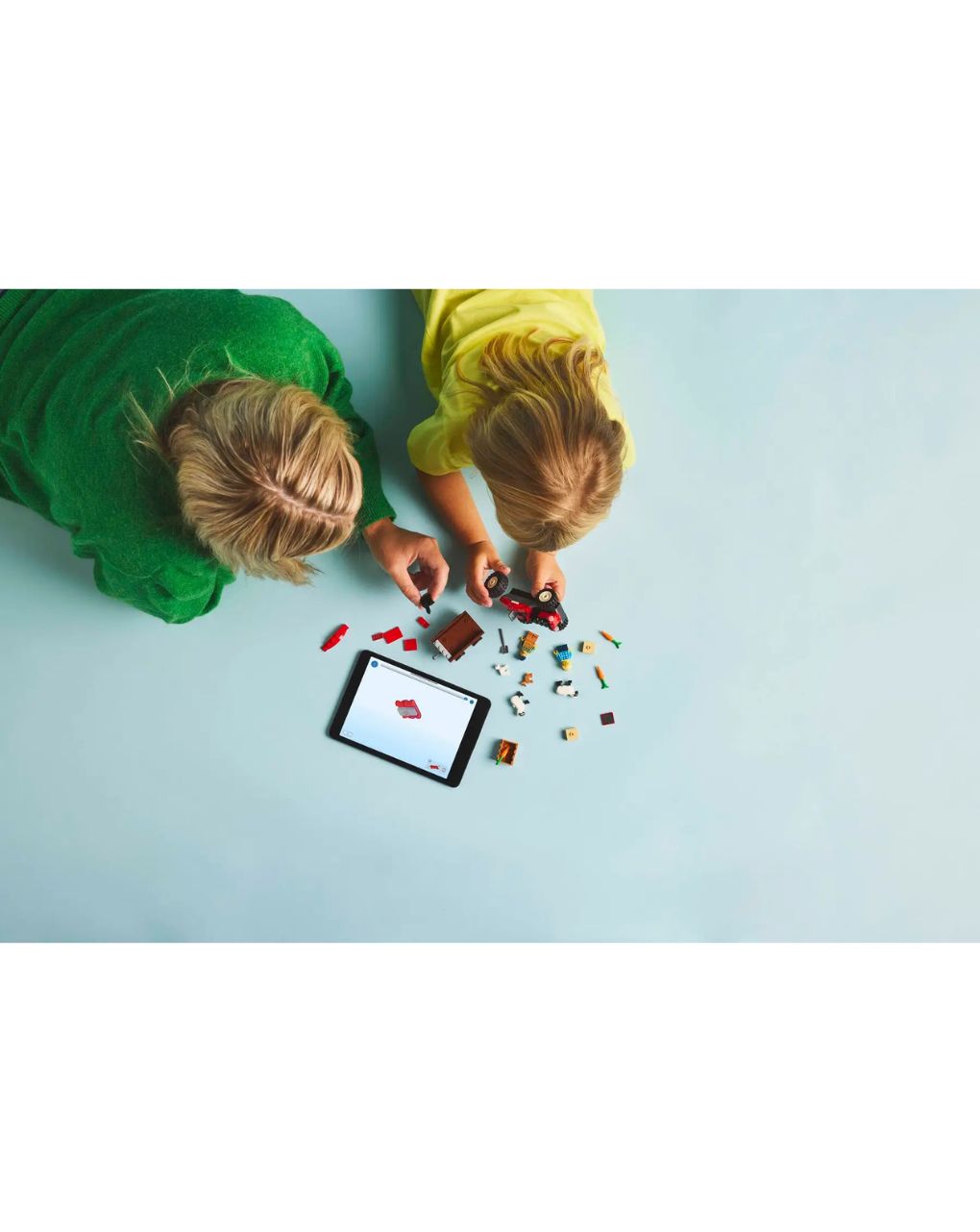 Lego city red farm tractor with trailer & sheep 60461 - Lego