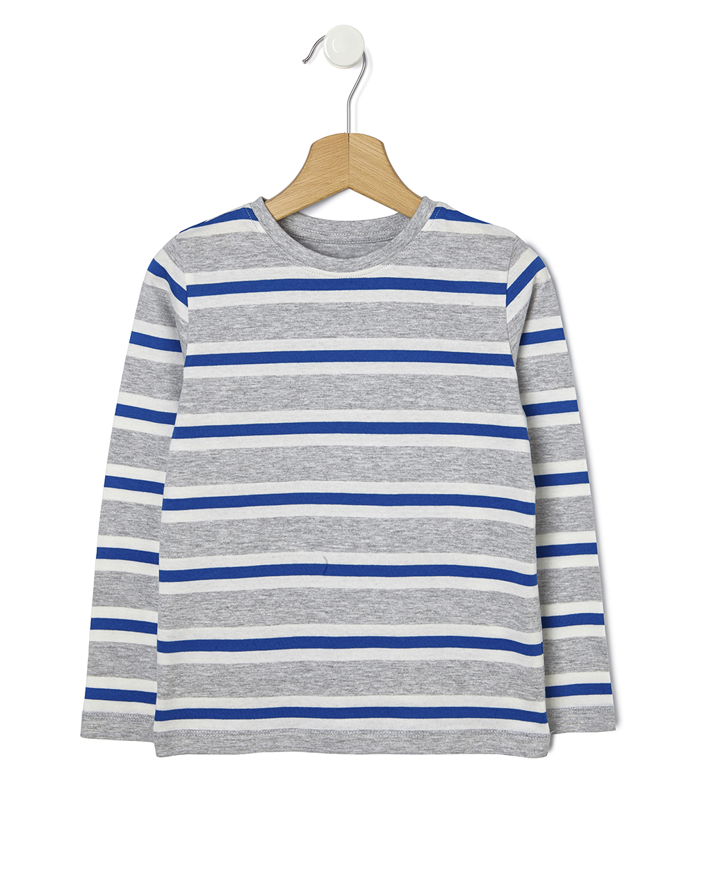 παιδική μπλούζα ριγέ μπλε/γκρι για αγόρι