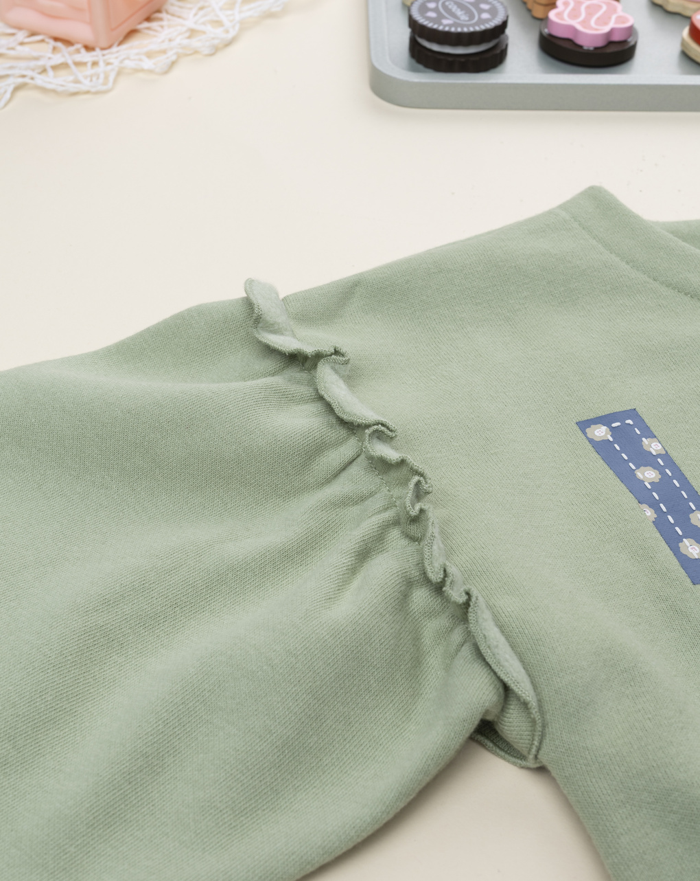 παιδική ζακέτα φούτερ φιστικί love για κορίτσι - Prénatal