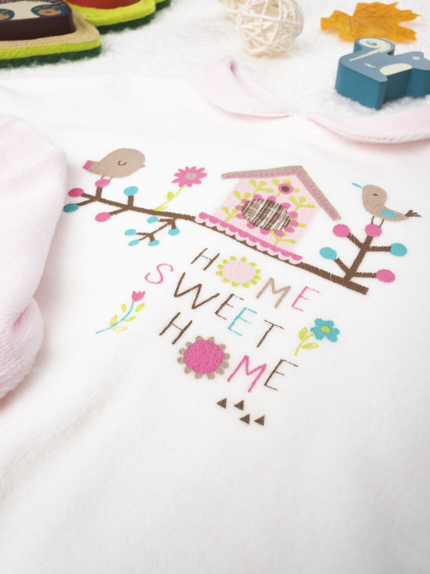 βρεφικά σετάκια σενίλ πακέτο x2 home για κορίτσι - Prénatal