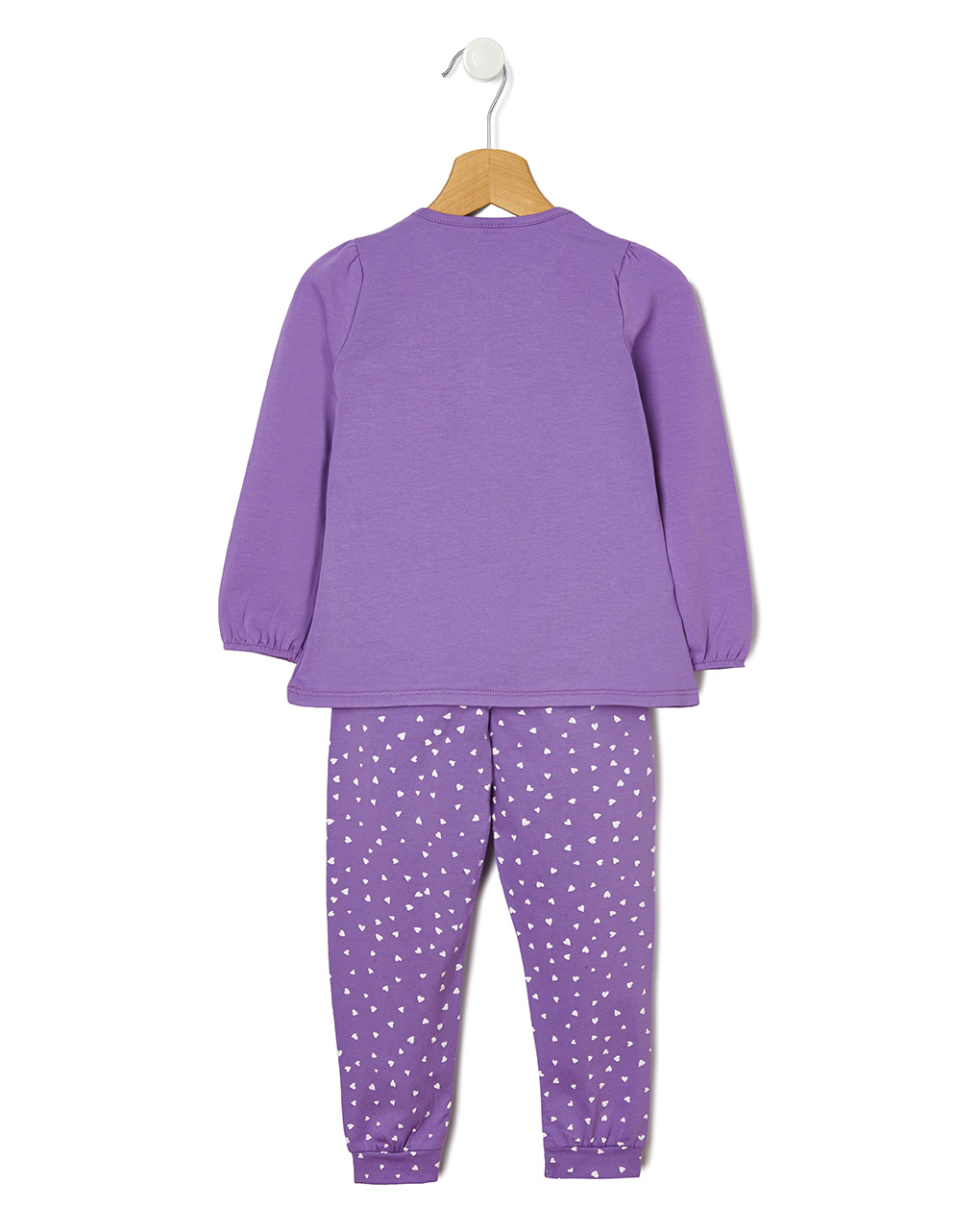 παιδική πιτζάμα μωβ με λαγουδάκι για κορίτσι - Prénatal