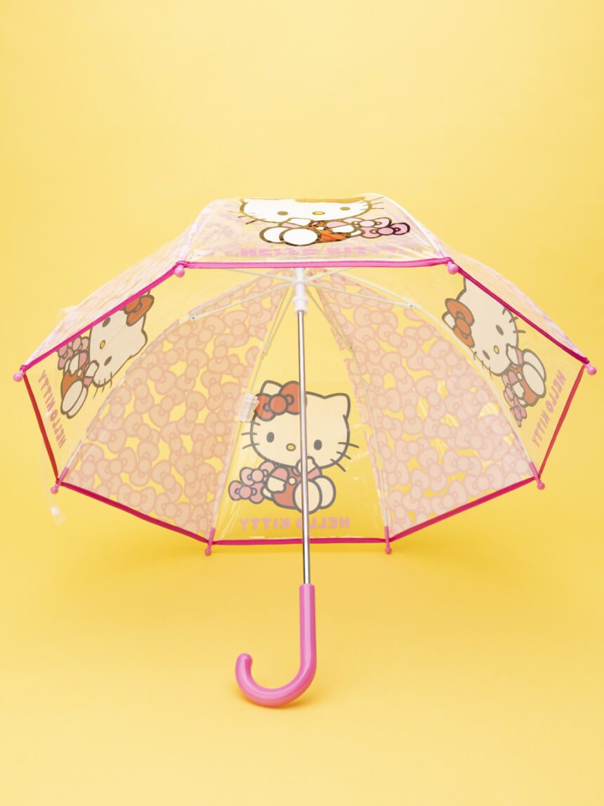 παιδική ομπρέλα διαφανής hello kitty για κορίτσι - Prénatal