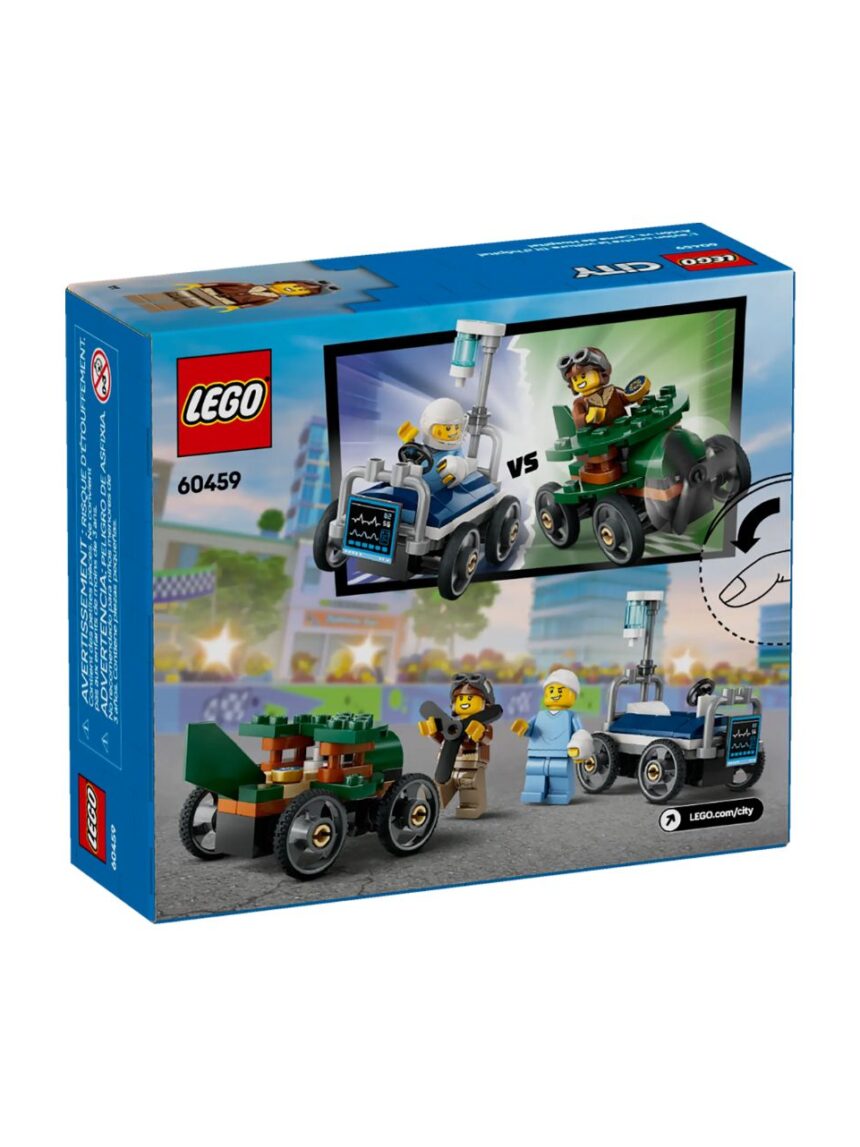Lego city airplane vs. hospital bed race car pack 60459 - Lego