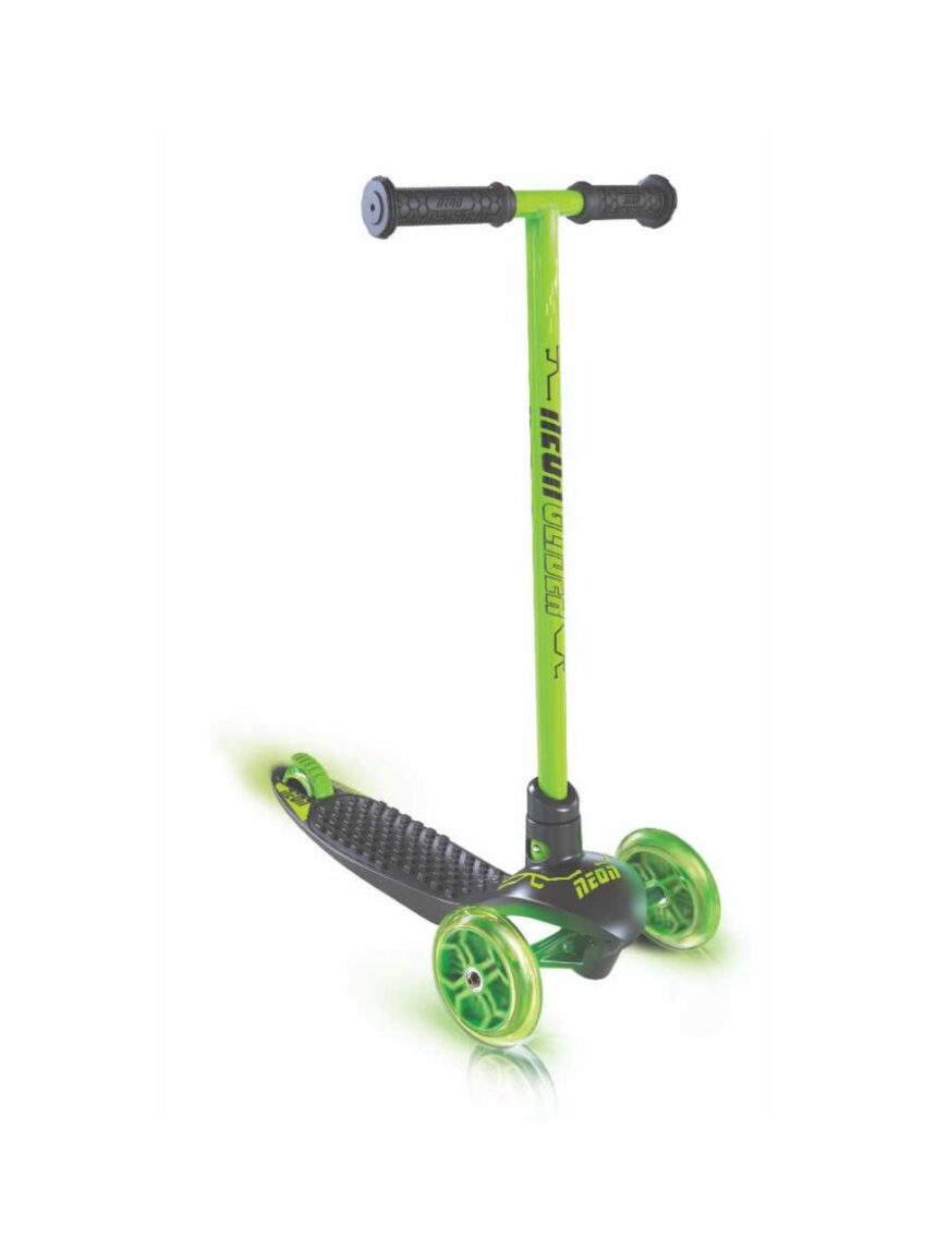 Yvolution πατίνι με 3 τροχούς neon glider led green 53.100965 - Yvolution