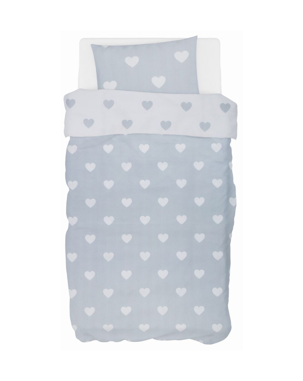 Bubaba σετ για κρεβάτι 6 τμχ gray hearts 83723