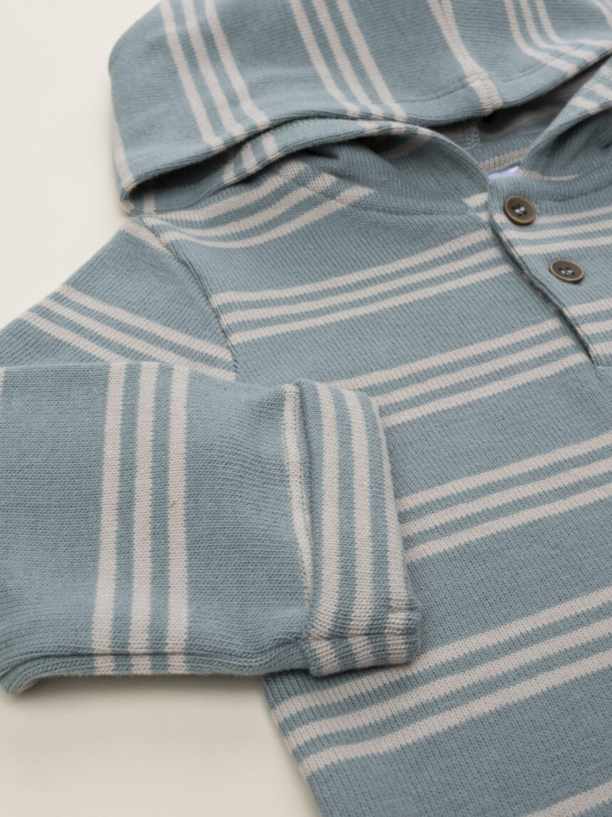 βρεφική μπλούζα πράσινη ριγέ για αγόρι - Prénatal