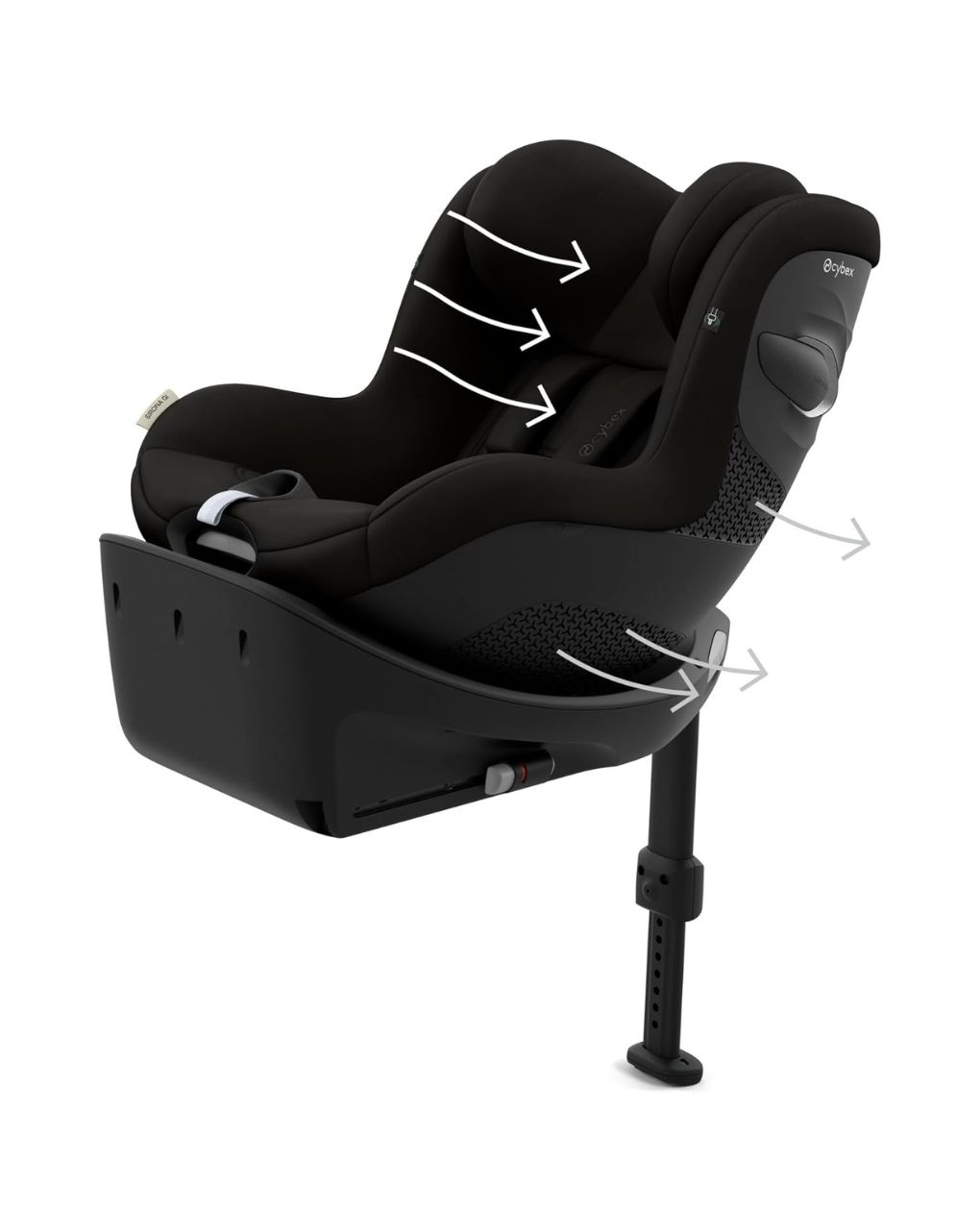 Cybex κάθισμα αυτοκινήτου sirona gi 360° i-size (61-105cm) magic black - Cybex