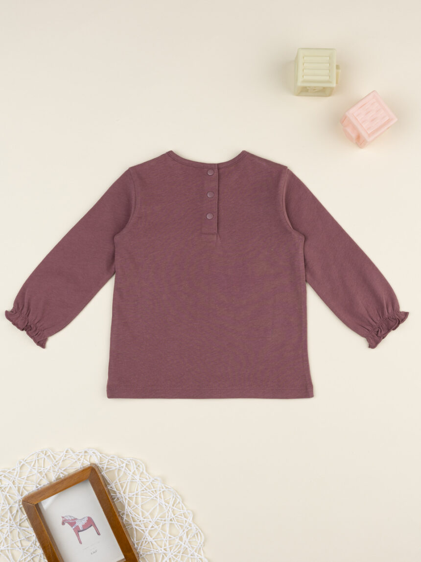 βρεφική μπλούζα σάπιο μήλο wood για κορίτσι - Prénatal